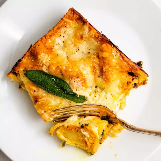 Brown Butter Pumpkin and Sage Lasagna