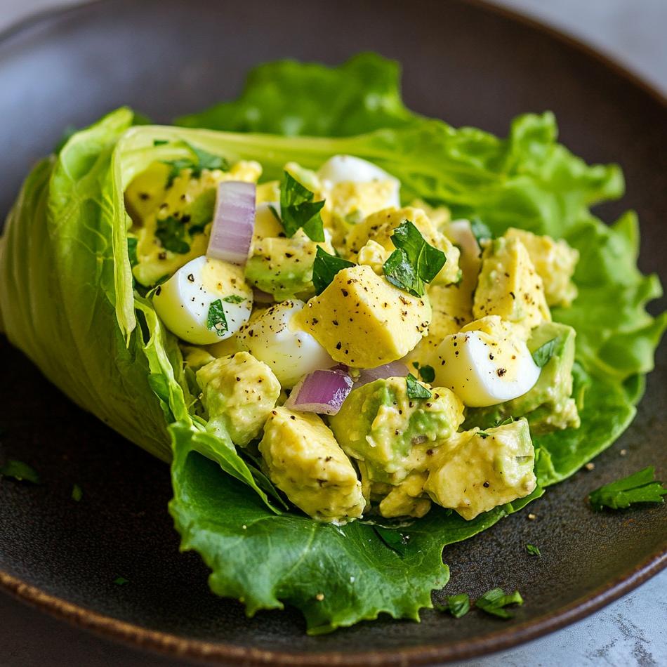 Creamy Avocado Egg Salad Delight