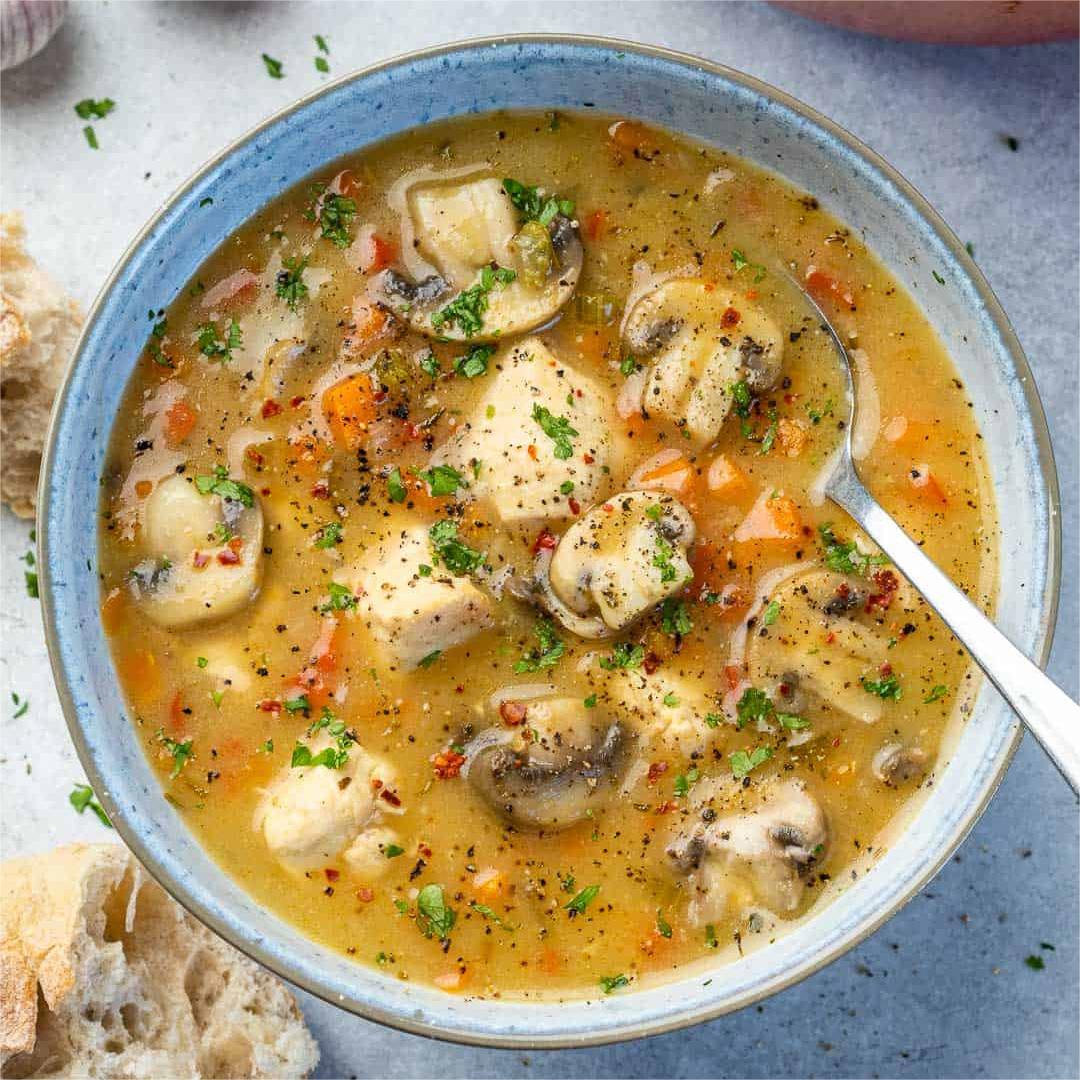 Creamy Chicken Mushroom Soup