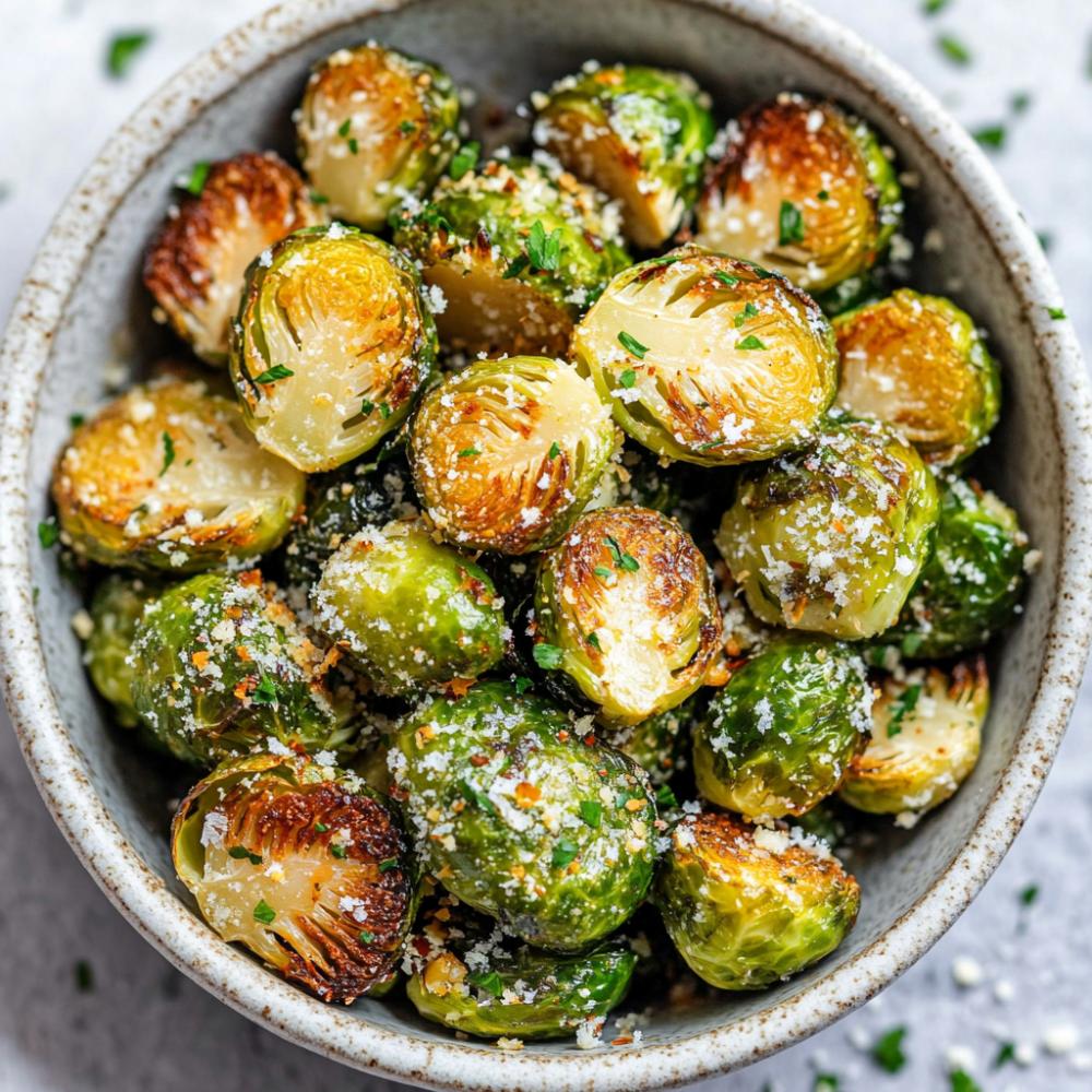 Crispy Parmesan Brussels Sprouts