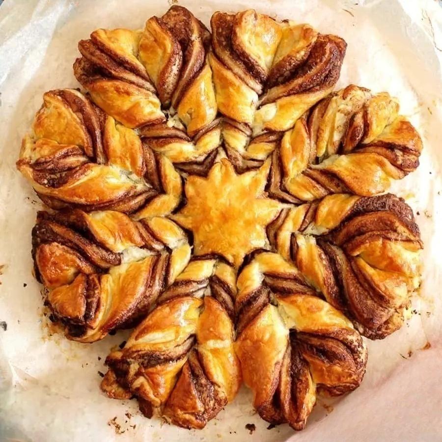 Festive Snowflake Puff Pastries