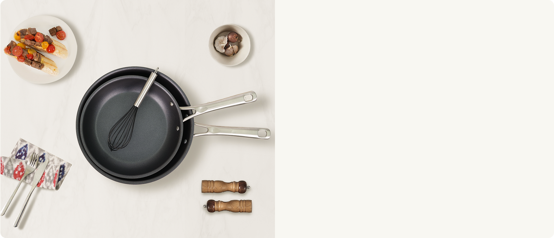Essential Cookware Set Hard Anodized Pans and Pots