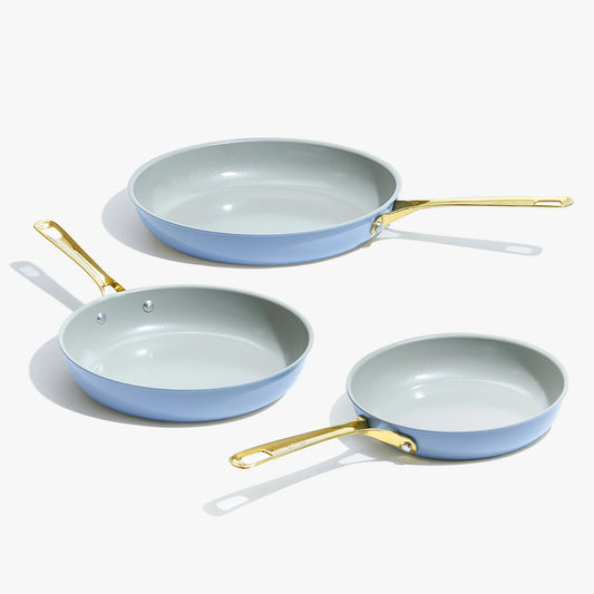 Chef's Set Pan Chef Power™ Ceramic Nonstick Fry Pan Set | PFAS-Free Non-Toxic Cookware