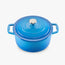 Chef Power 5 QT Enameled Cast Iron Heavy-Duty Dutch Oven Pot Blue