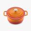 Chef Power 5 QT Enameled Cast Iron Heavy-Duty Dutch Oven Pot Orange
