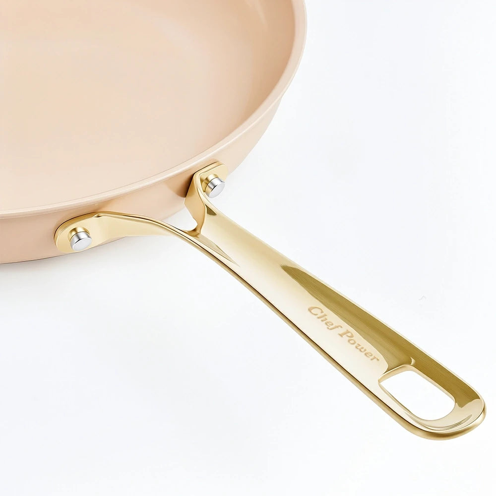 Chef Power PVD light golden Handle Detail Taupe