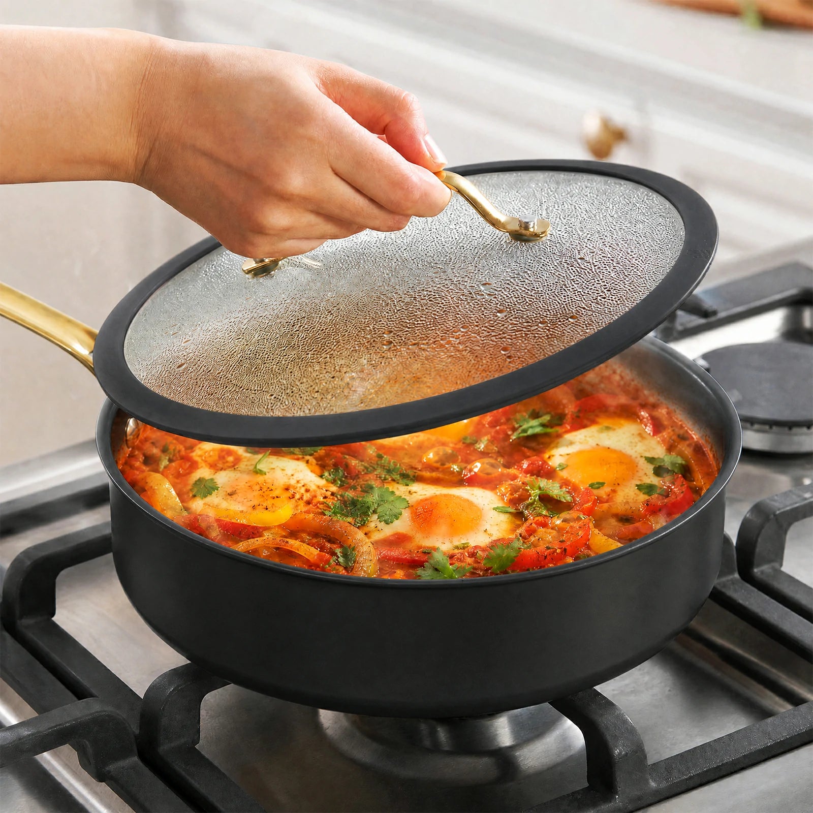 Chef Power Black 3QT Saute Pan Works on Gas