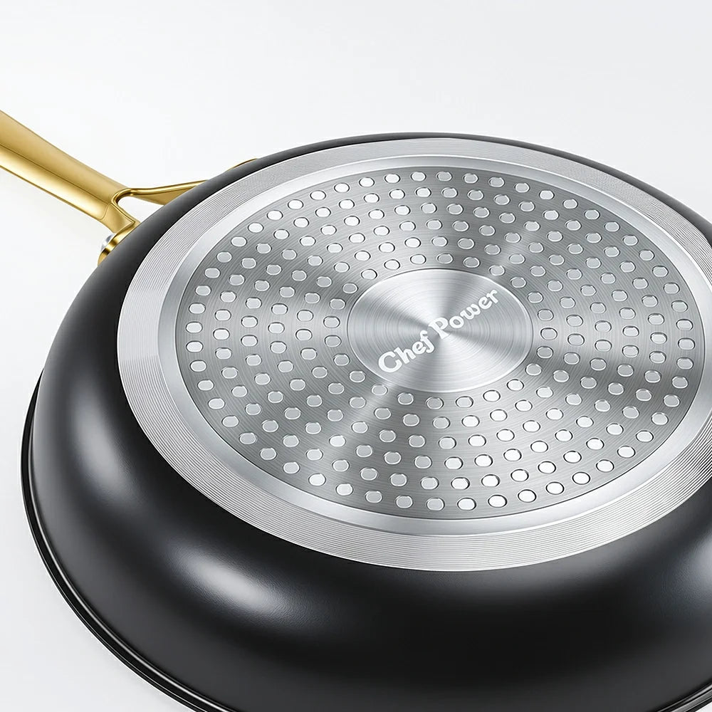 Chef Power Black Cookware Stainless Steel Base
