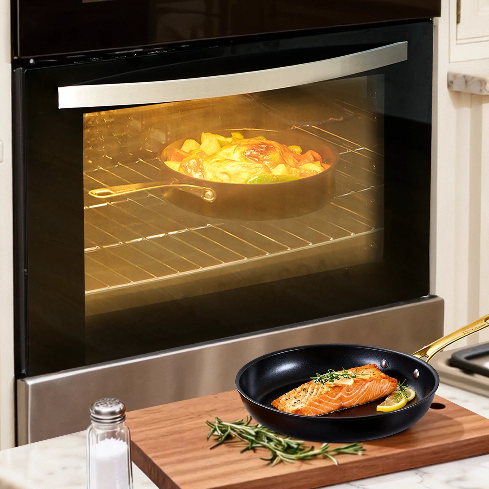 Chef Power Black Ceramic Cookware Oven Safe