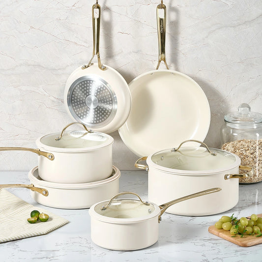 Chef Cookware Set Chef Power™ Natural Elements Cookware: Complete Sets for Everyday ...