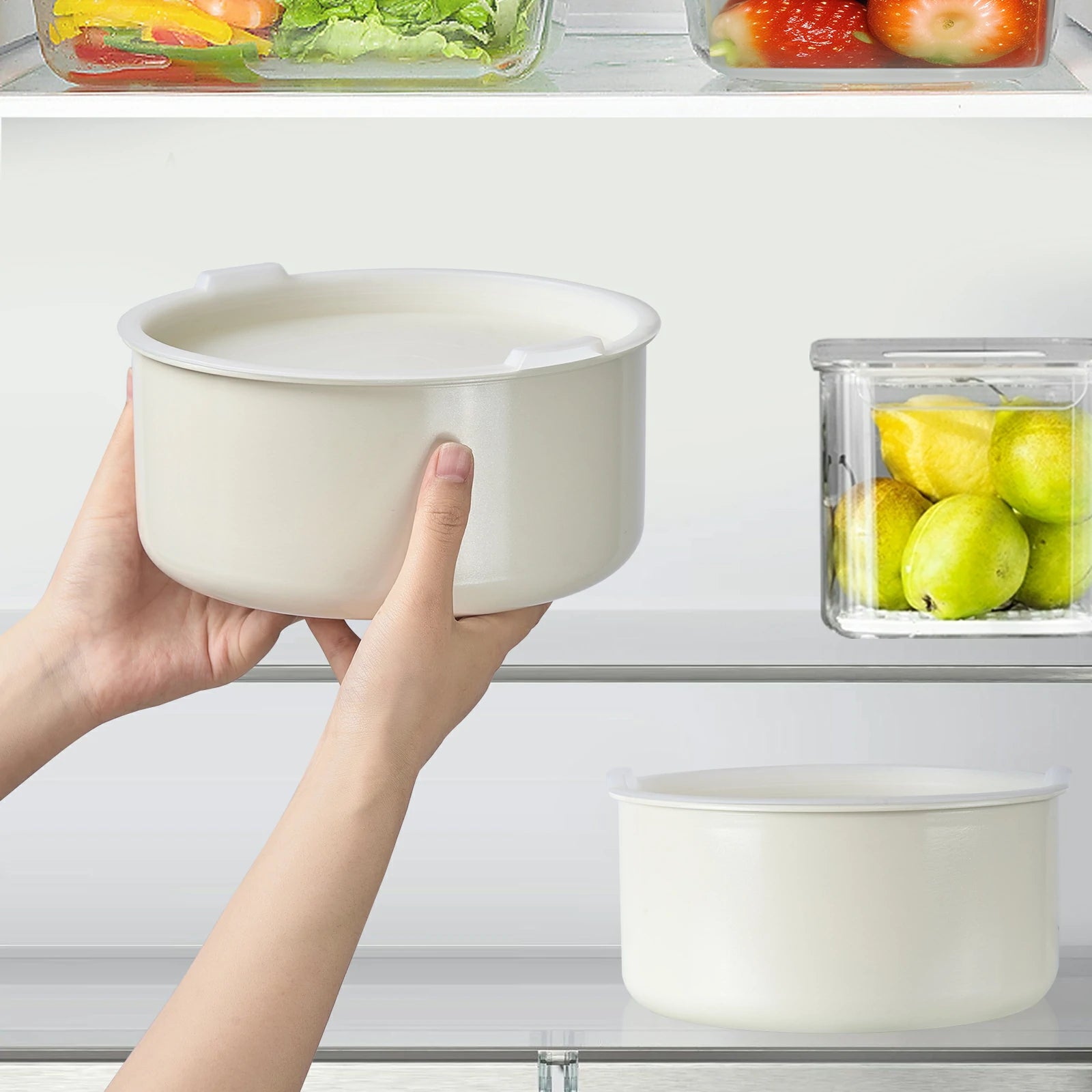 Chef Power detachable handle ceramic nonstick cookware set easy storage