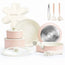 Chef Power Detachable Handle Ceramic Cookware 19-Piece Set Light Pink Color