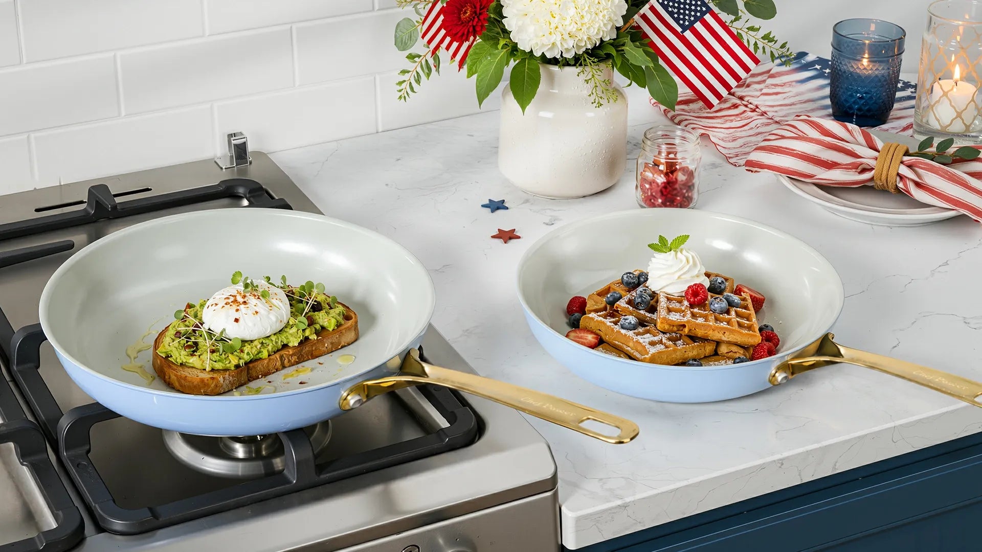 Chef Power Happy Independence Day Nonstick Ceramic Fry Pan