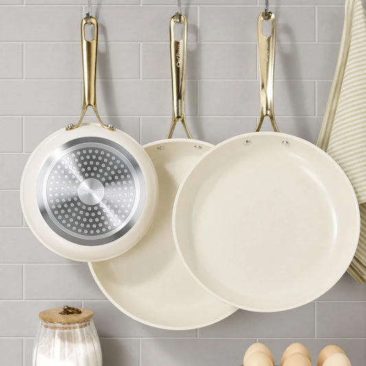 Chef's Set Pan Chef Power™ Ceramic Nonstick Fry Pan Set | PFAS-Free Non-Toxic Cookware