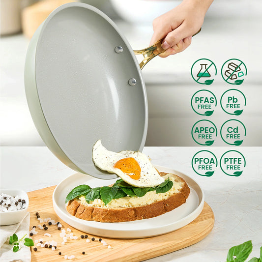 Chef Power Nonstick Ceramic Cookware Sage Green
