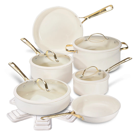 Chef Cookware Set Chef Power™ Natural Elements Cookware: Complete Sets for Everyday ...