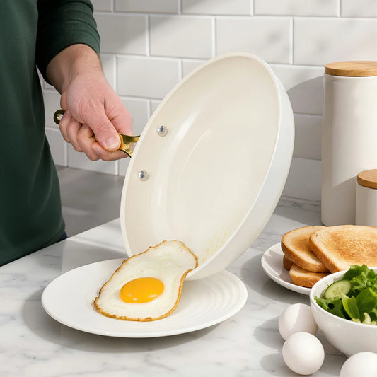 Chef Power Nonstick Ceramic White Frying Pan