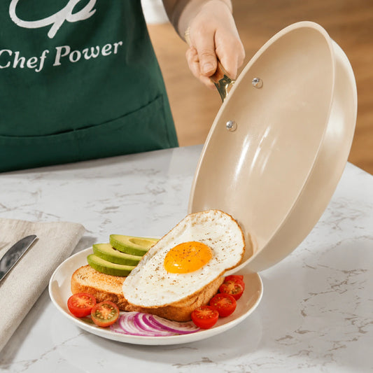 Chef Power Nonstick Cookware Taupe