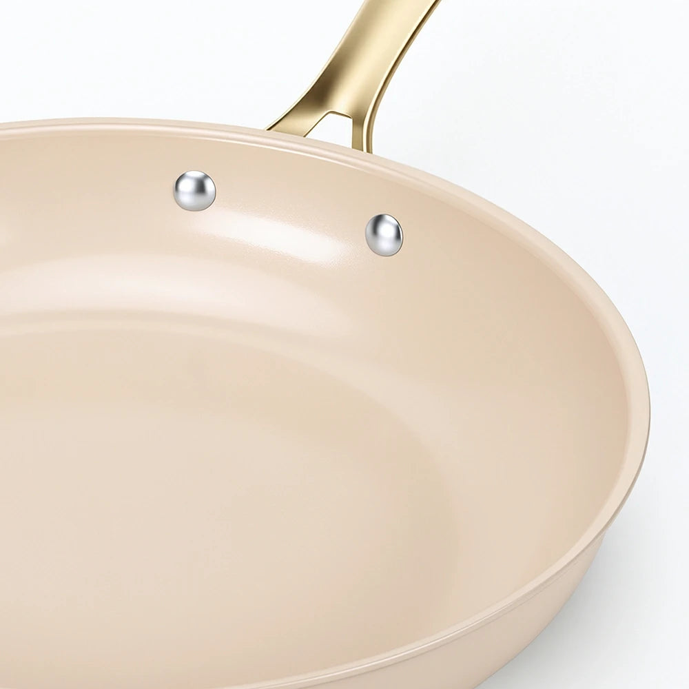 Chef Power Nonstick Taupe Frying Pan Detail