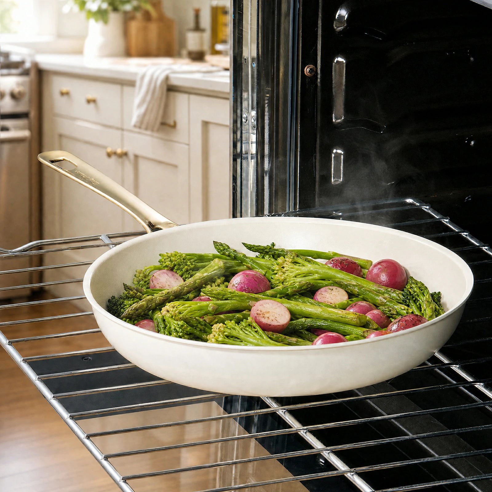 Chef Power Oven Safe Ceramic Cookware White