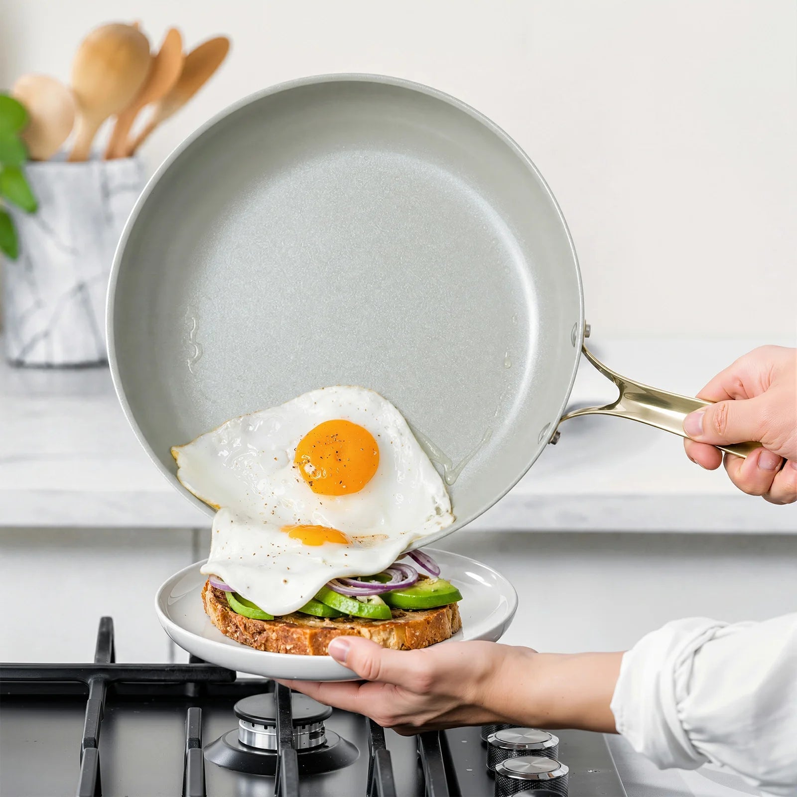 Chef Power Smooth Nonstick Sage Green Cookware