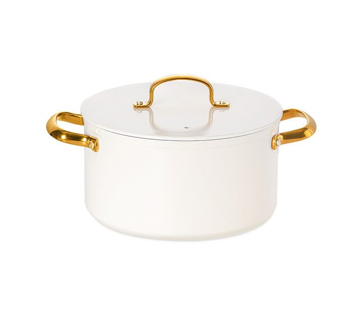 Utility Golden 10-Piece Ceramic Nonstick Cookware Set | Non-Toxic ...