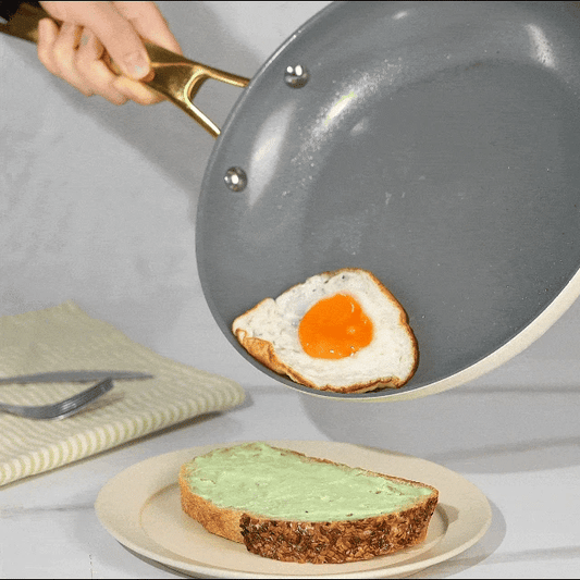 Chef Power Utility Golden 10-Piece Ceramic Nonstick Cookware Set