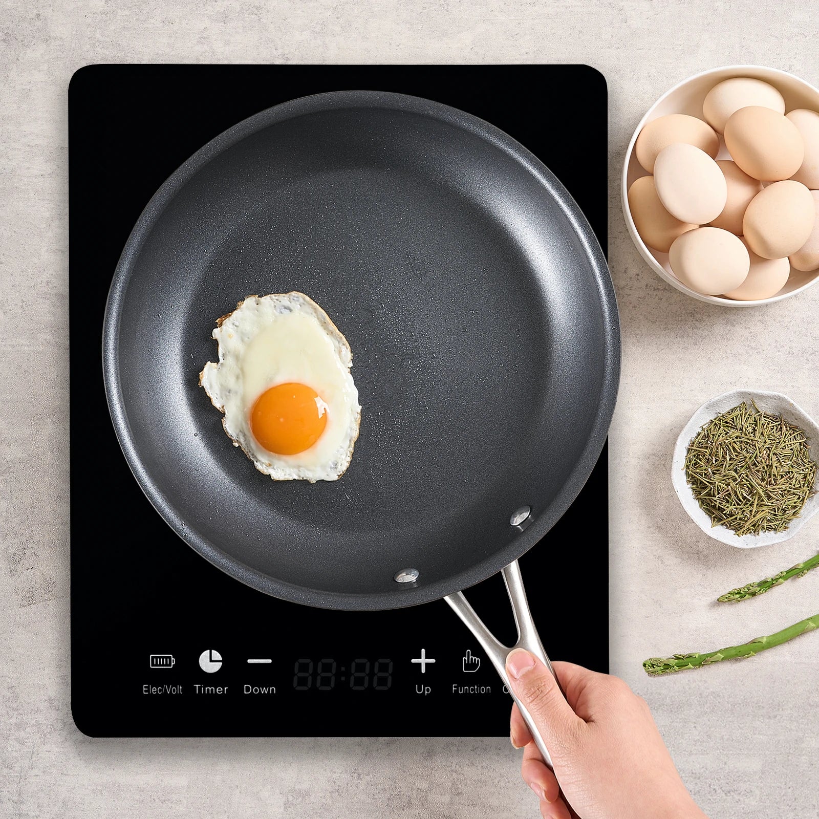 Chef Power hard anodized nonstick cookware set induction ready