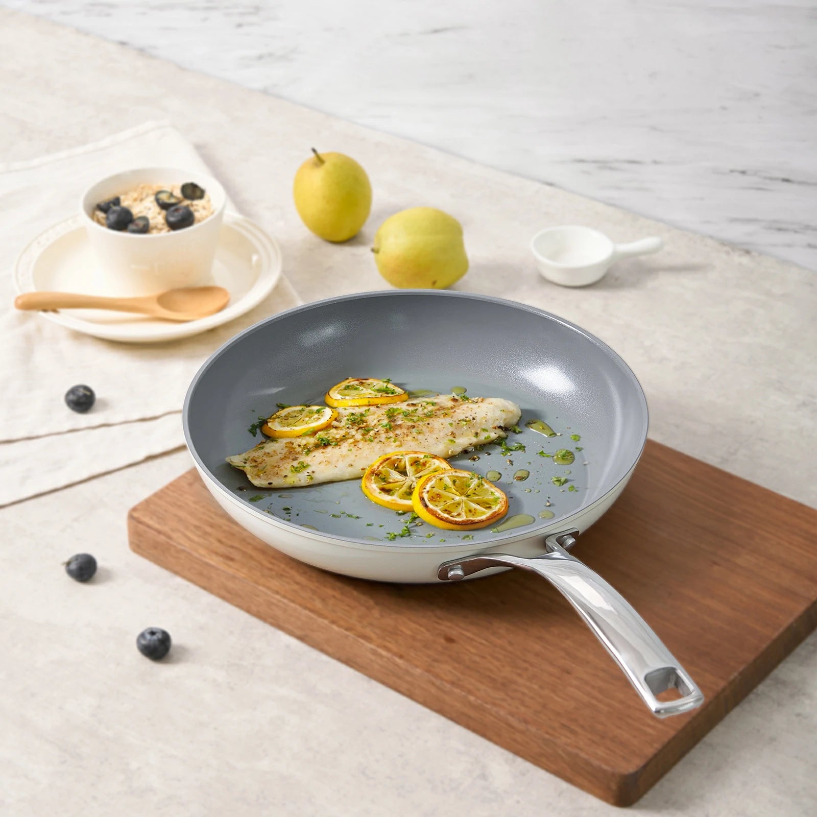 Chef Power Lunaray ceramic nonstick cookware set with good quality