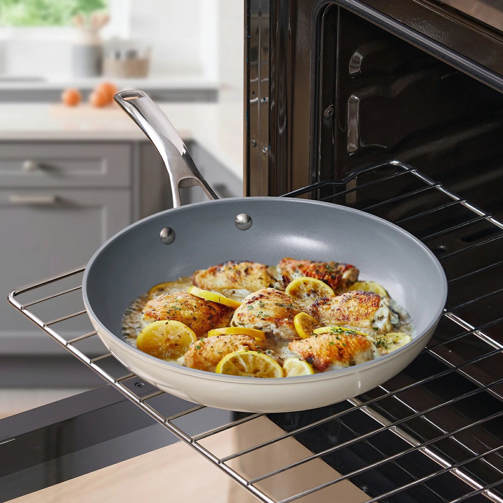 Chef Power Lunaray ceramic nonstick cookware set oven safe