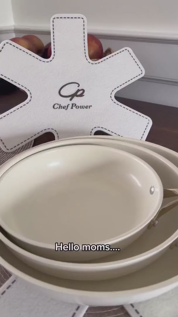 Home cooking video with Chef Power cookware collection happy mother's day