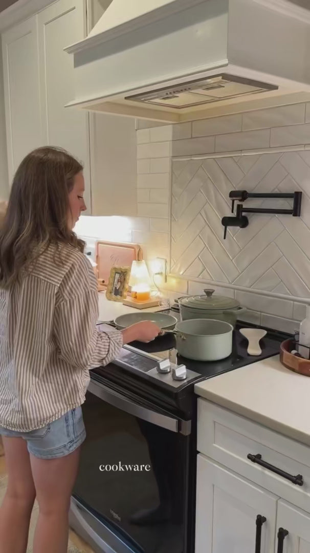 cooking with one hand most days means i need a good set of cookware and i’ve been loving the Stars Ceramic Nonstick 15-Piece Cookware Set