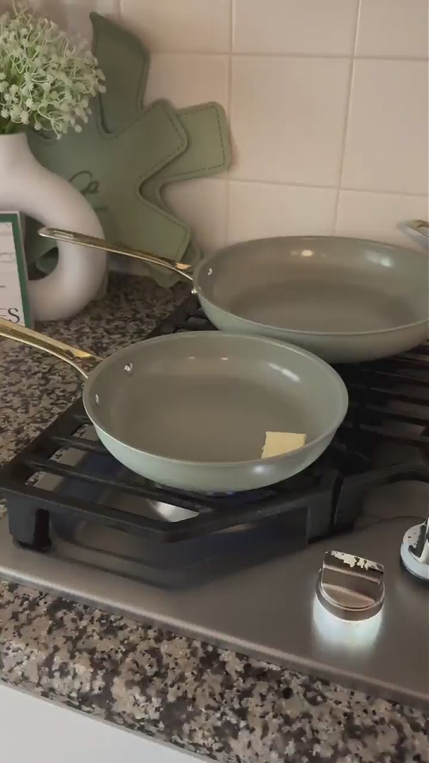 Healthy Nonstick Cookware Set Featuring Easy Cleaning and Elegant Kitchen Design