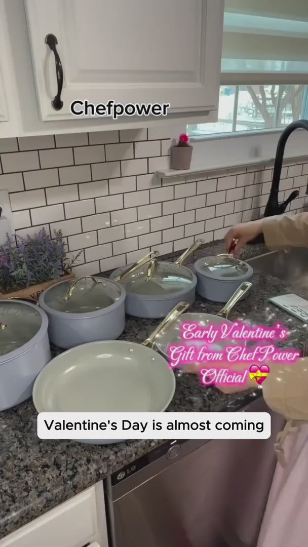 Real customer cooking with Chef Power nonstick cookware