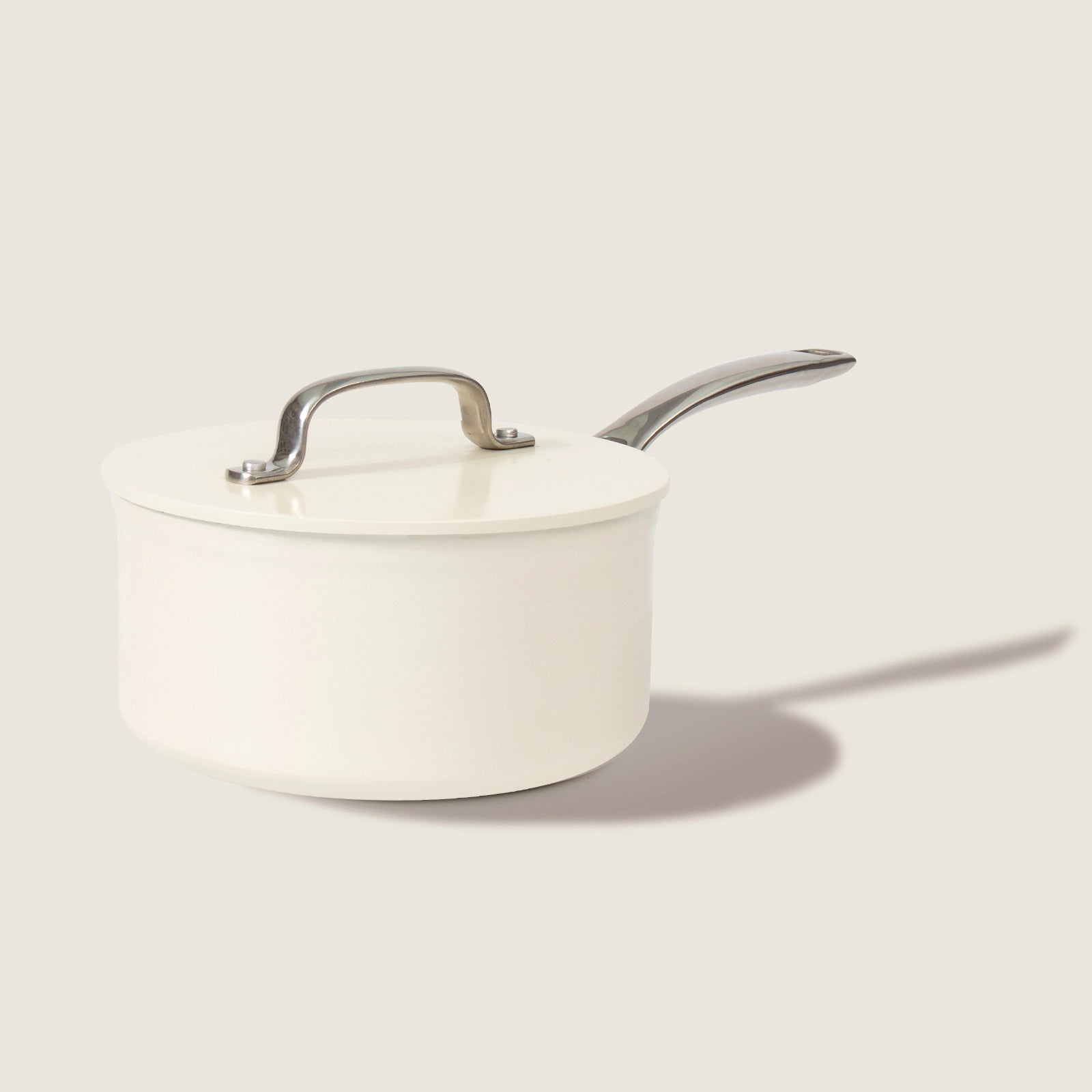 Ultility Silver Ceramic Sauce Pan